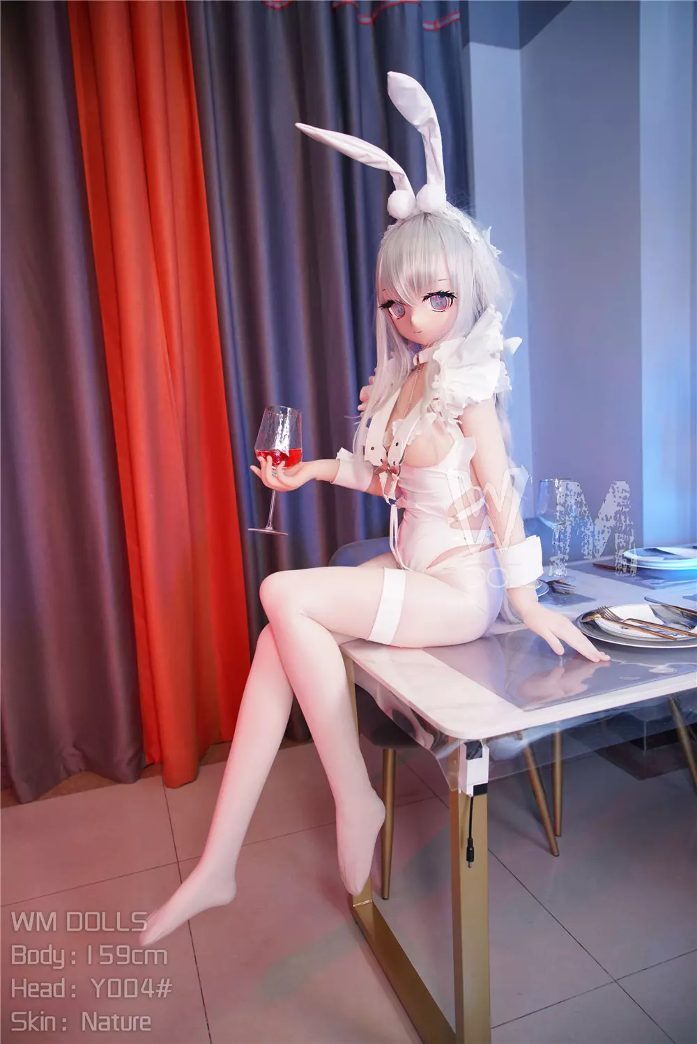 WM S-TPE 159cm (5ft2) Anime TPE Sex Doll with PVC Head #004